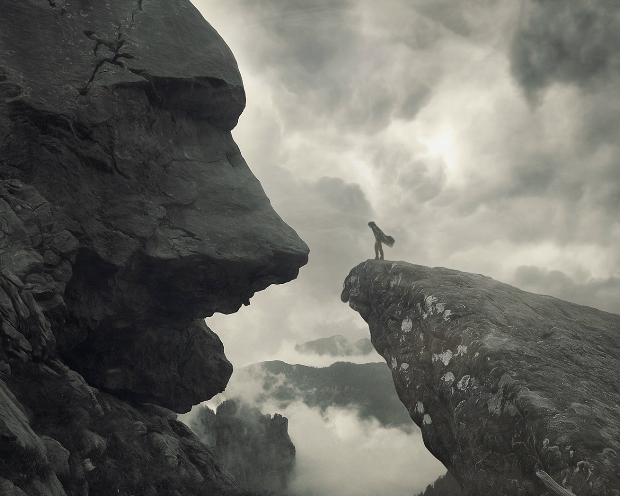 Лицом к лицу с камнем