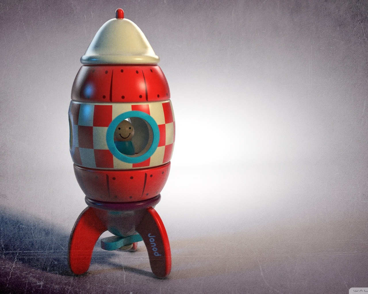 Фигурка в ракете, игрушка