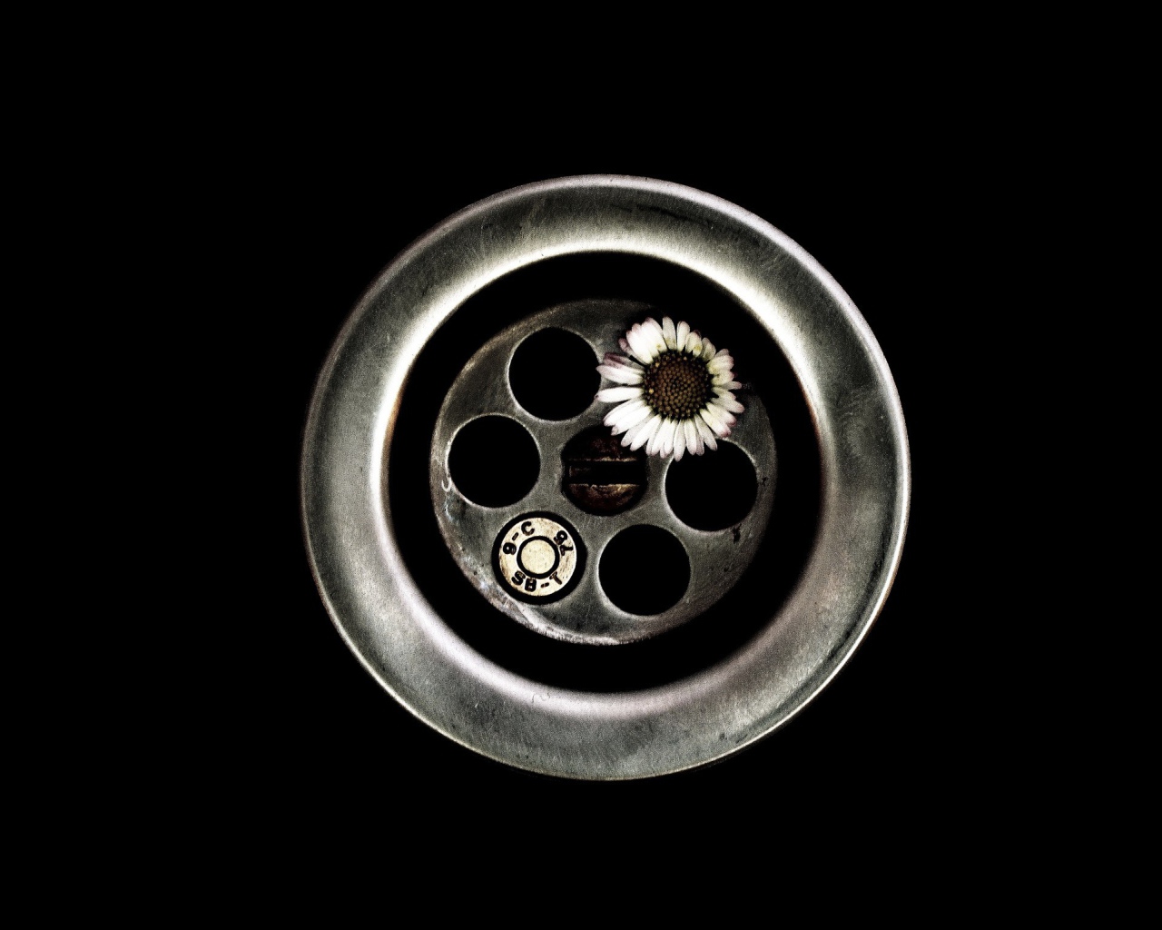 Цветок вместо пули в револьвере