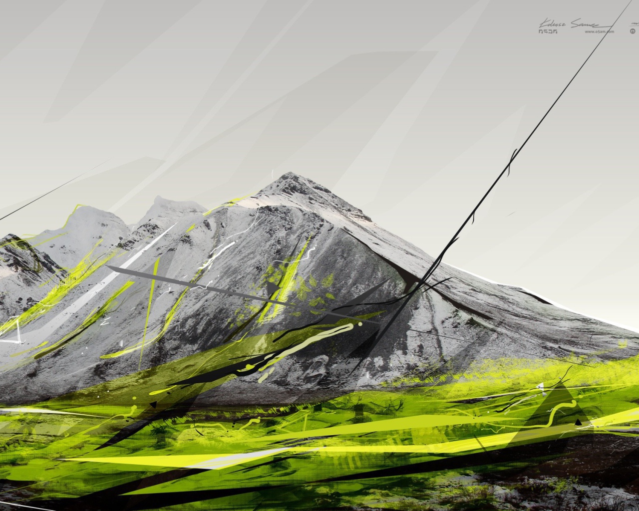 Серые и зеленые горы