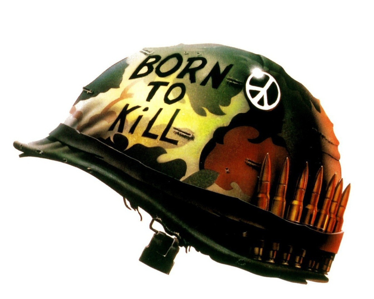 Шлем солдата с надписью