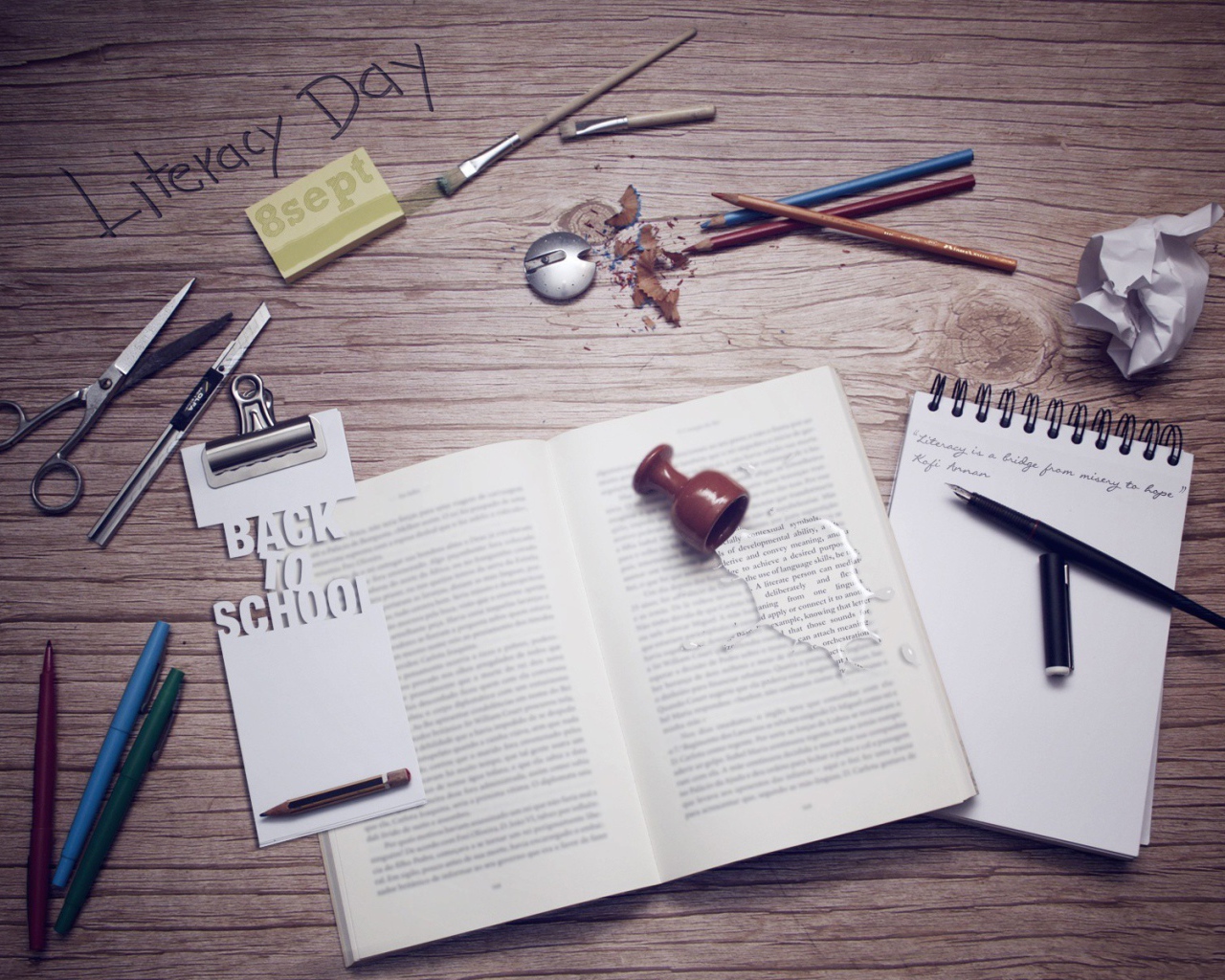 Домашене задание на столе