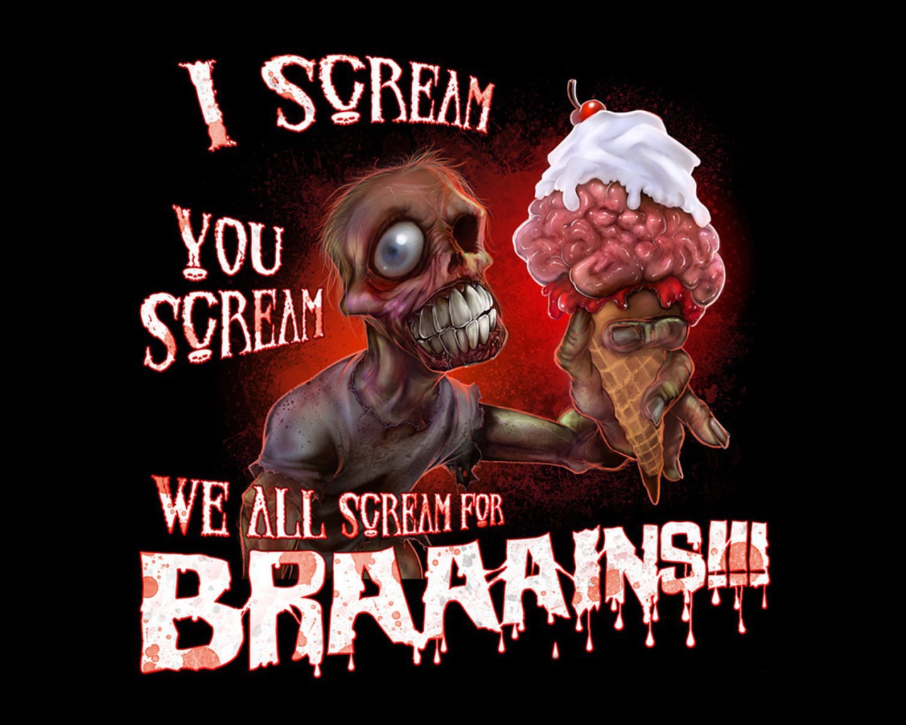 Мороженое из мозгов для зомби