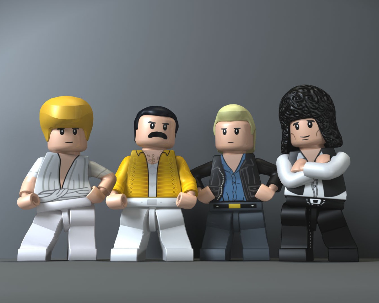 Фигурки ЛЕГО в роли рок группы