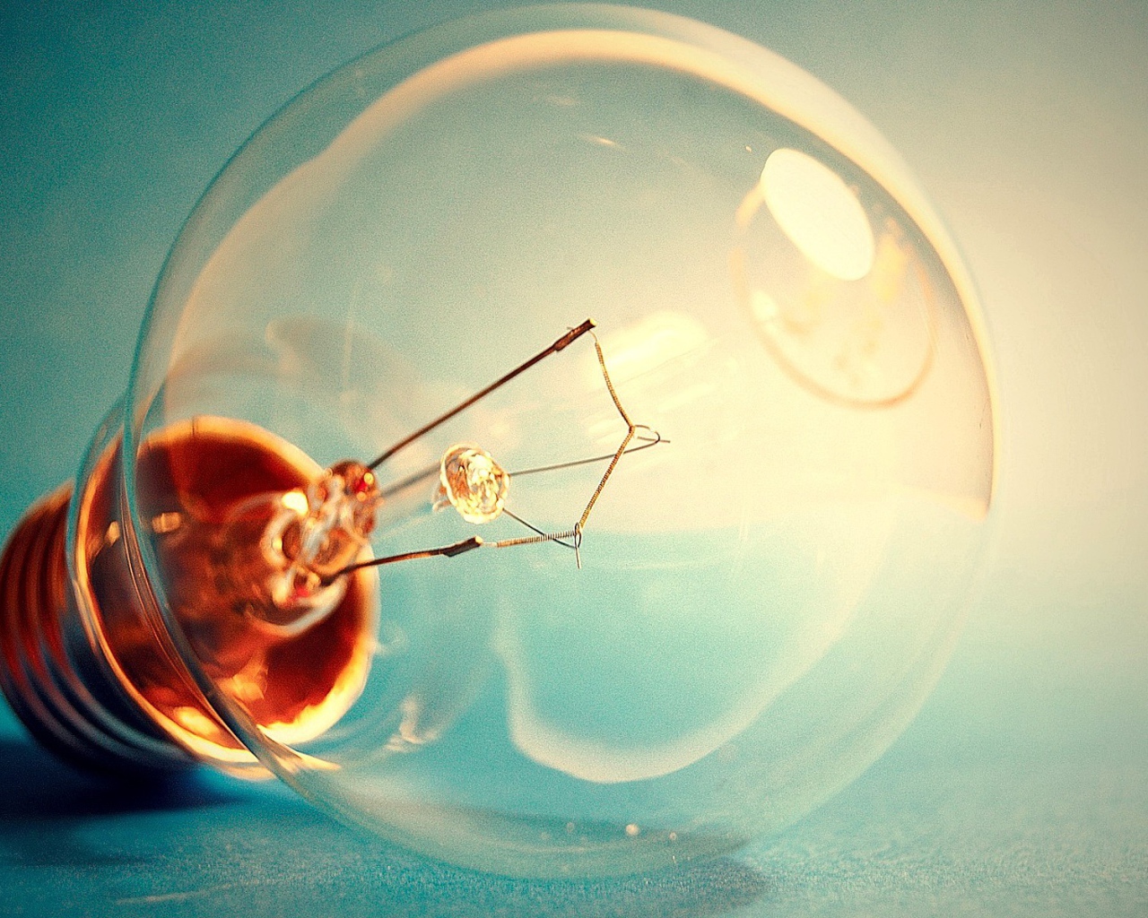 Макро фото лампы накаливания