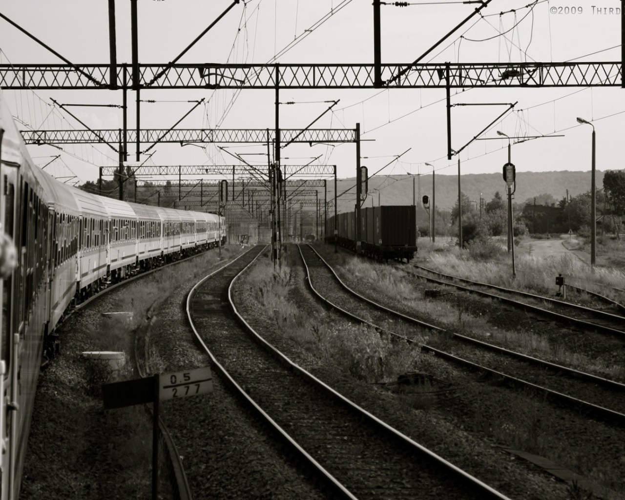 Монохромное изображение станции