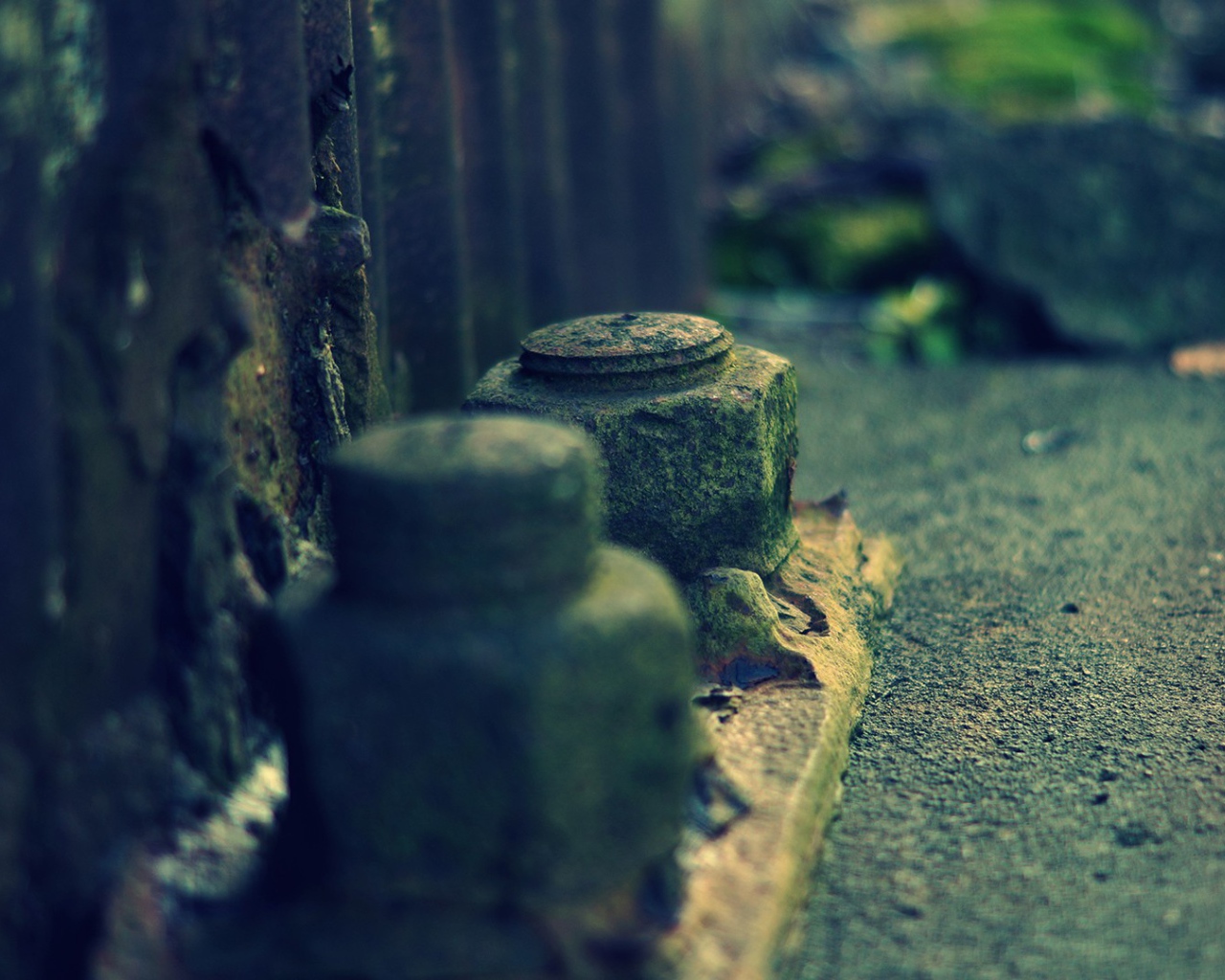 Старые ржавые гайки