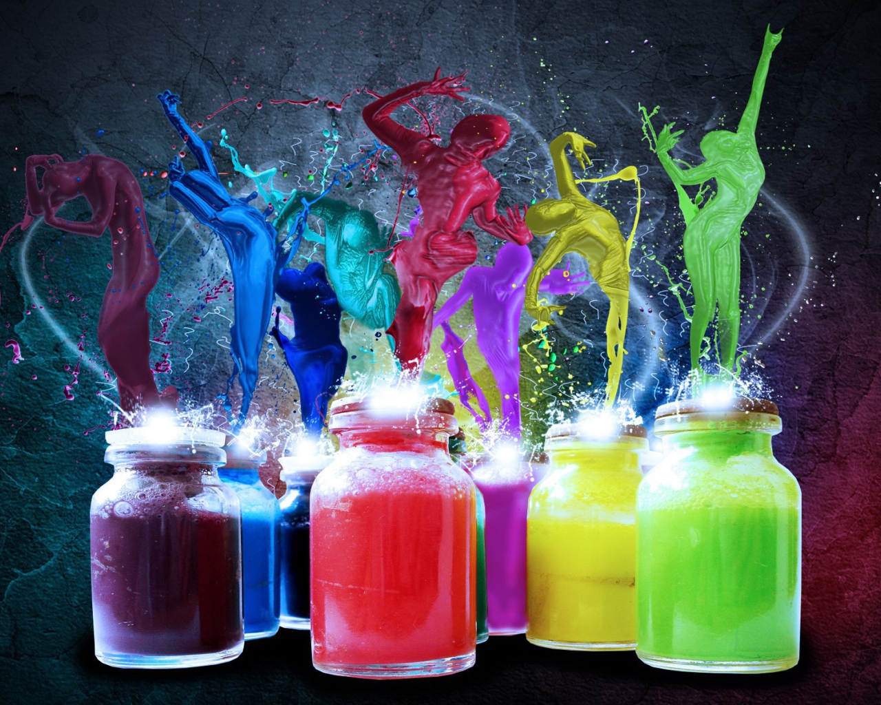 Краски тоже живые