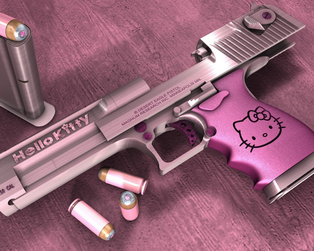Розовый пистолет Hello Kitty