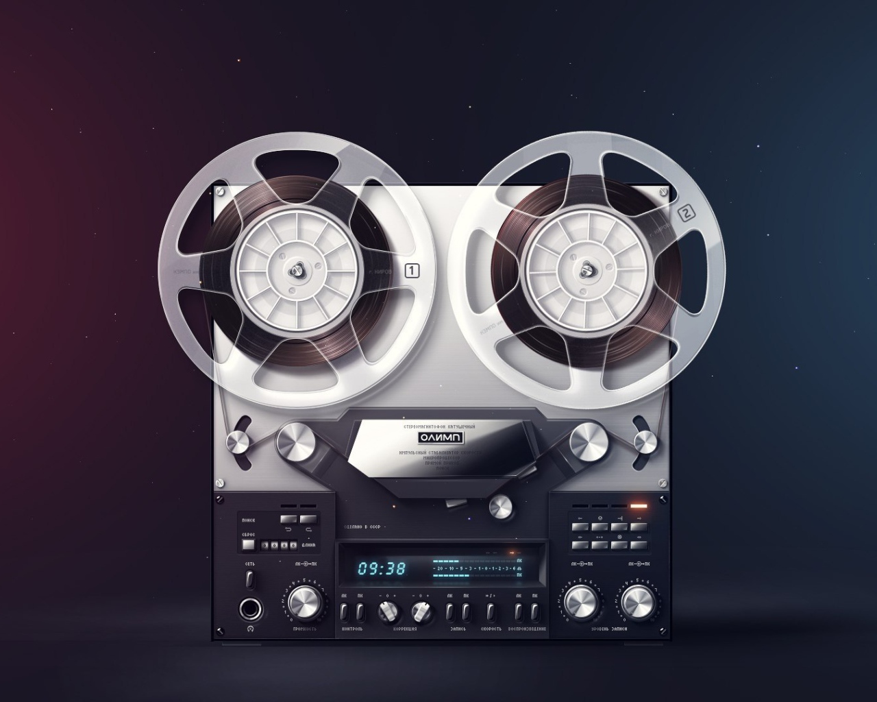 Бобинный магнитофон Олимп