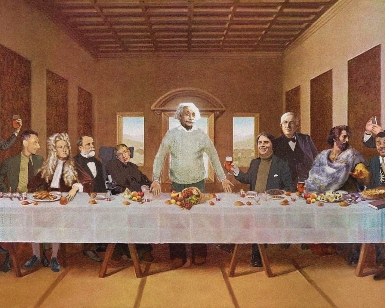 Ученые физики на Тайной вечере