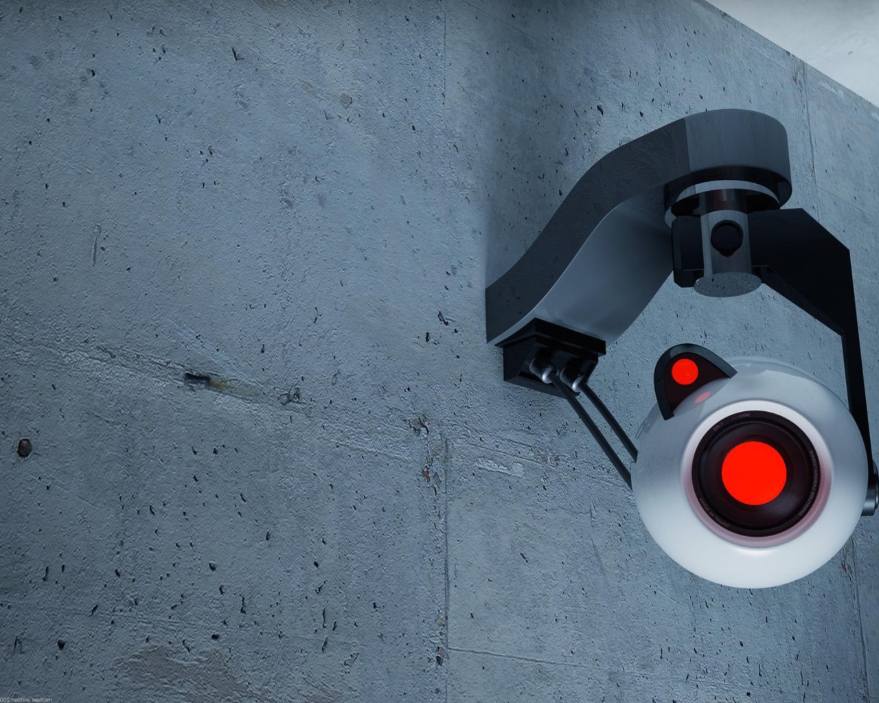 Камера слежения на стене