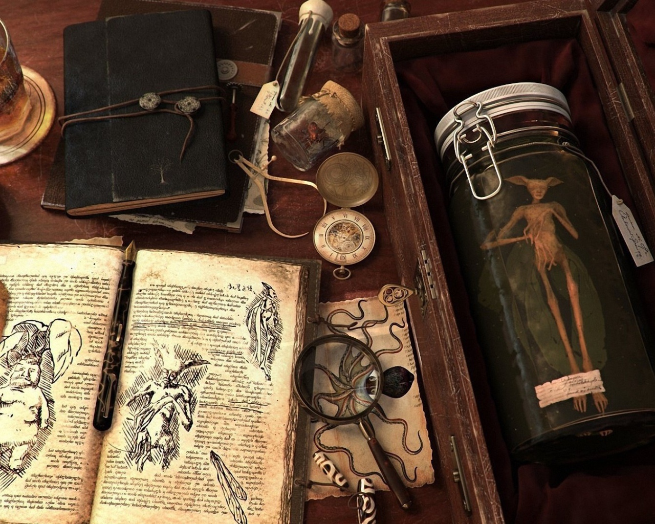 Набор ученого 18 века