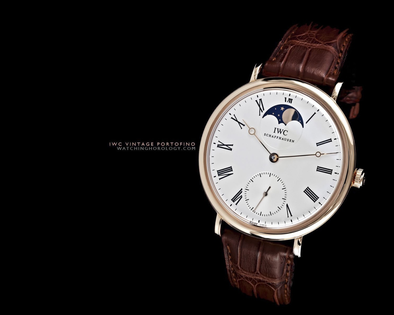 Стильные часы с коричневым кожаным ремешком