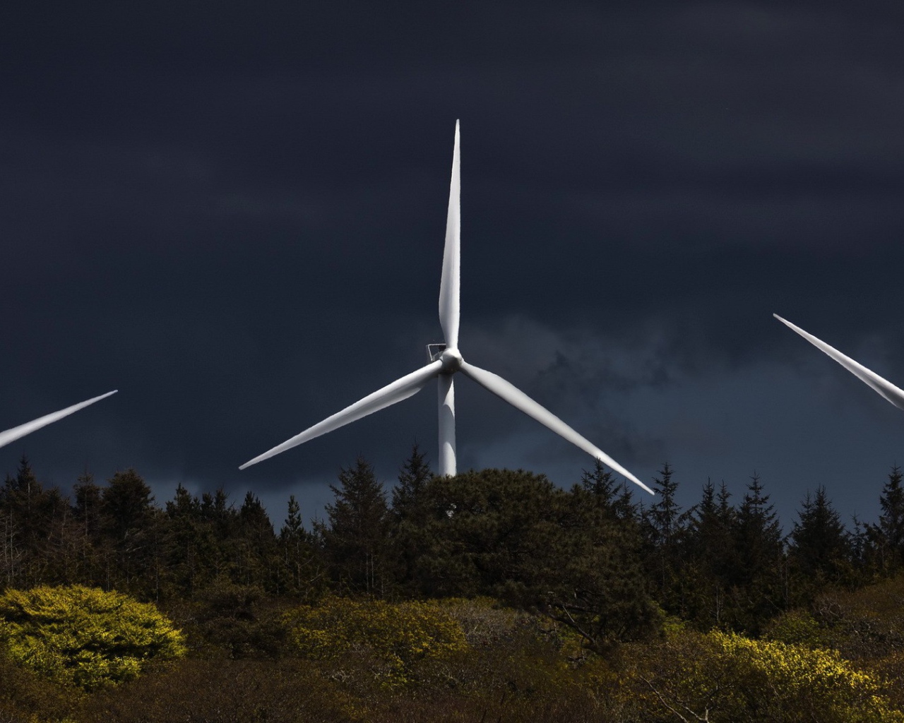 Лопасти ветряной электростанции