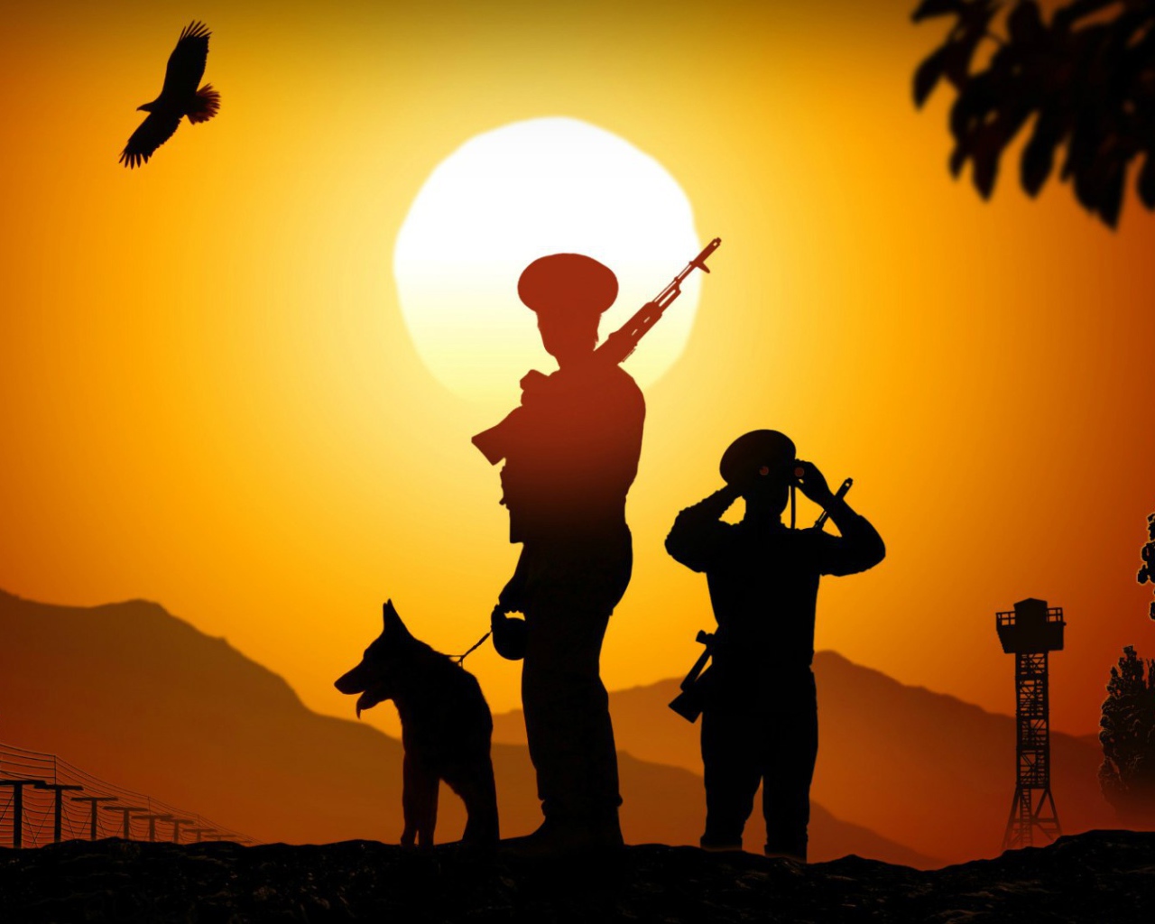 Граница на замке