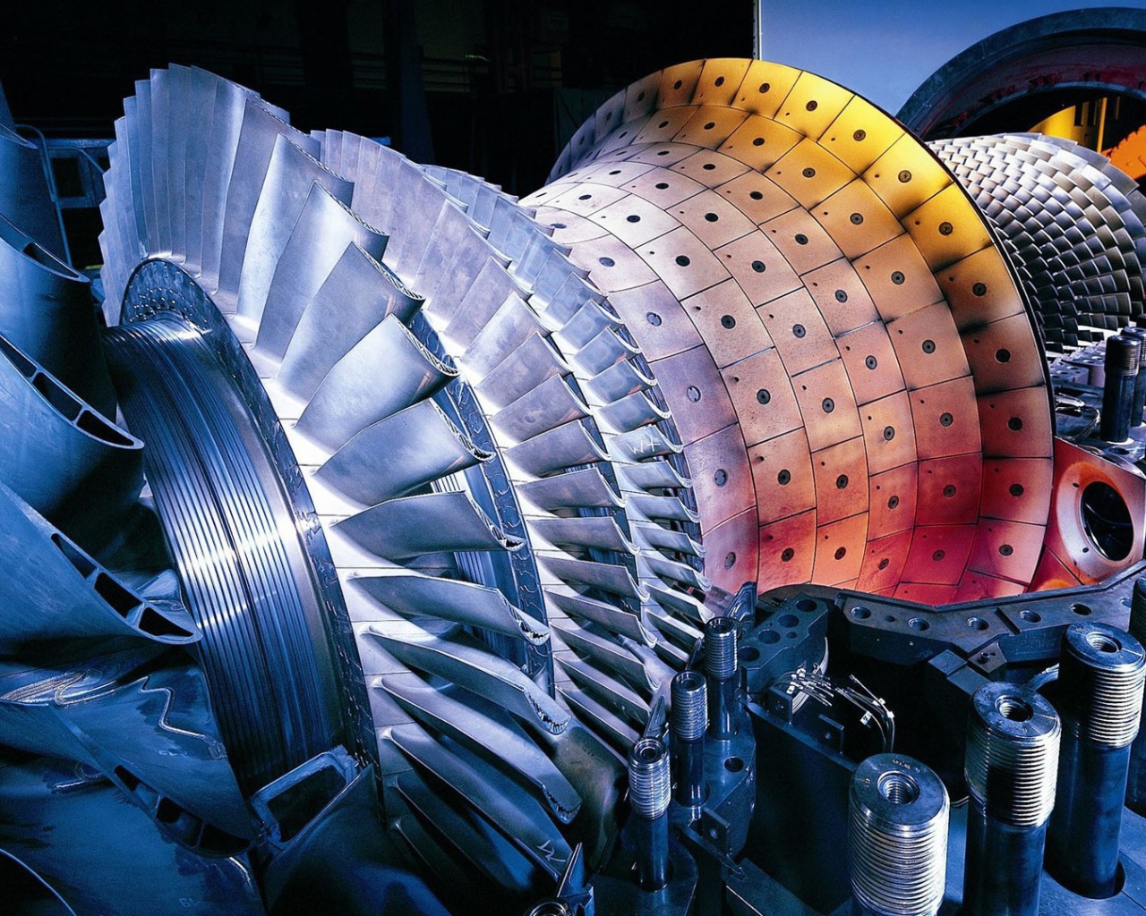 Газовая турбина электростанции