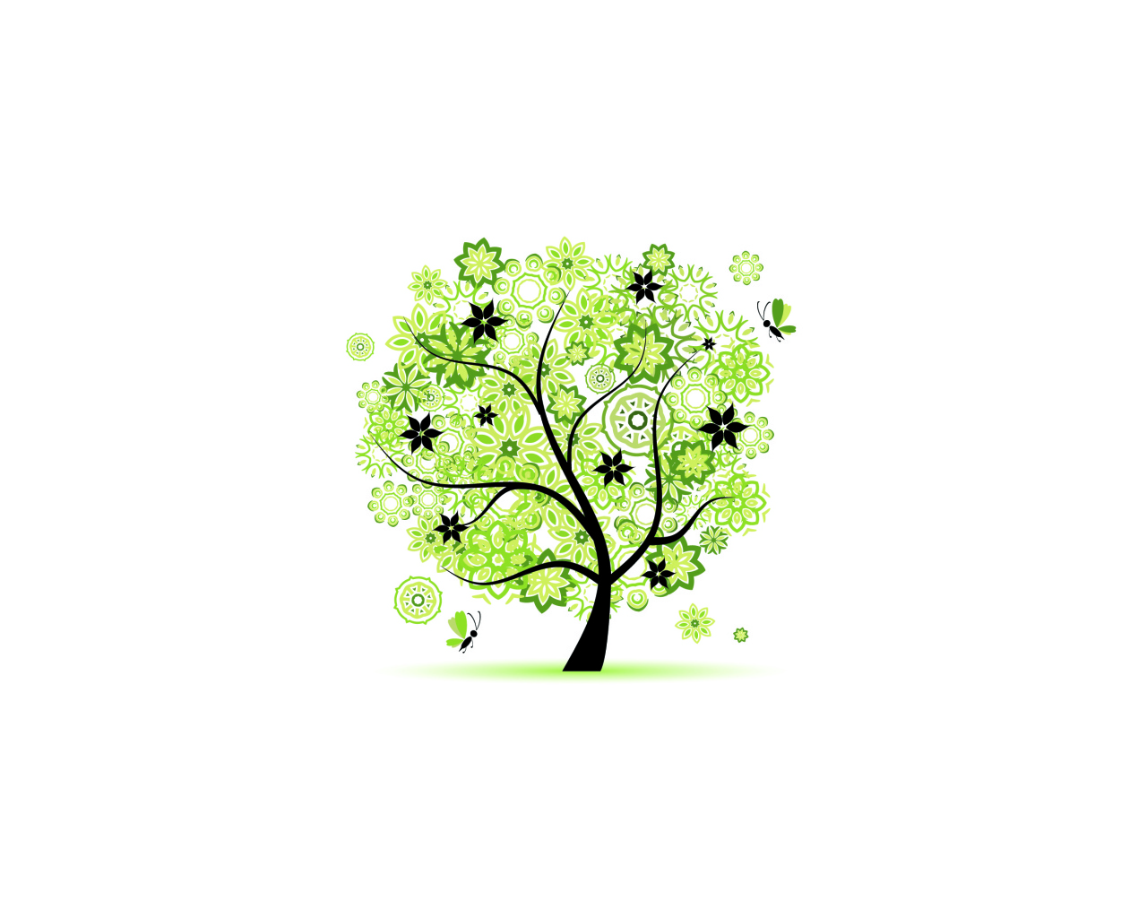 Листья как звезды