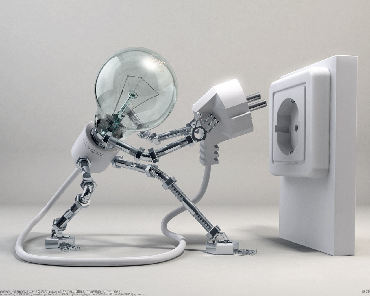 Лампа включается в розетку