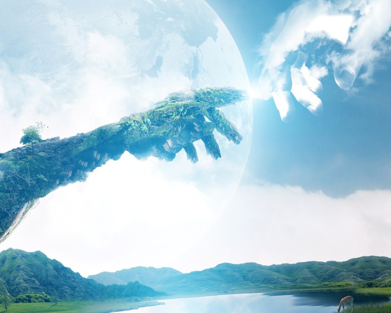 Прикосновение земли к небесам