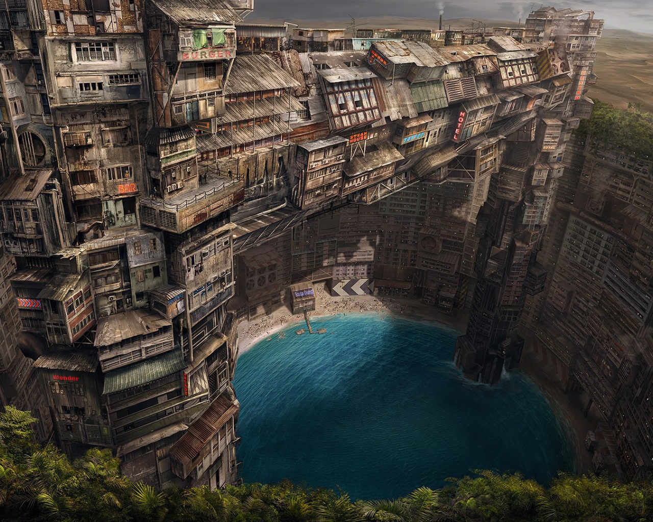 Деревянный город в пустыне