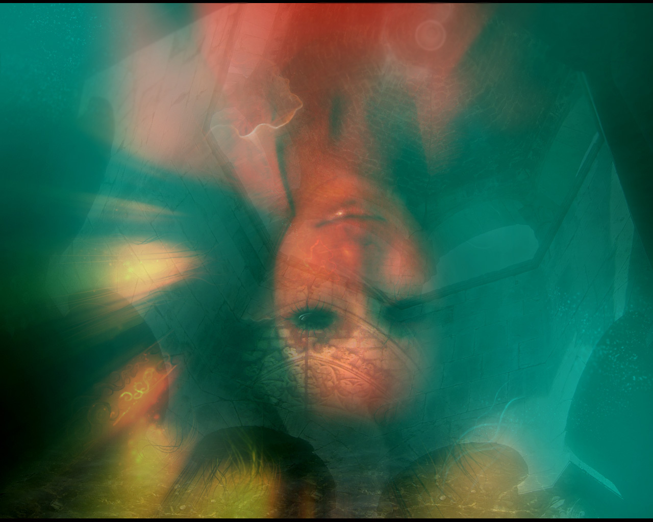 Отражение девушки