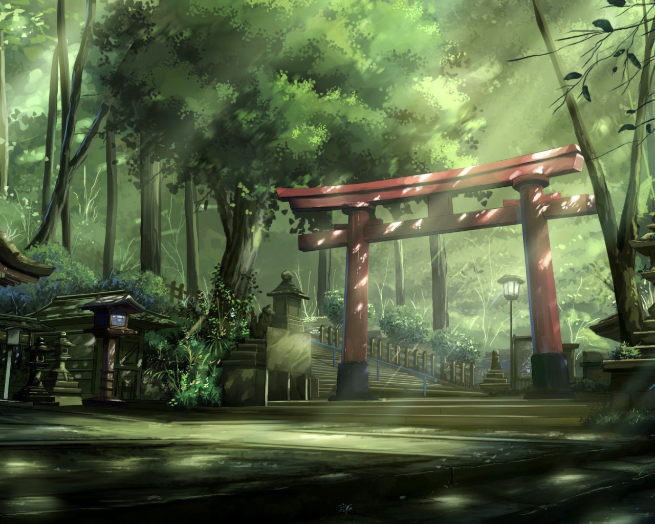 Азиатская архитектура в парке