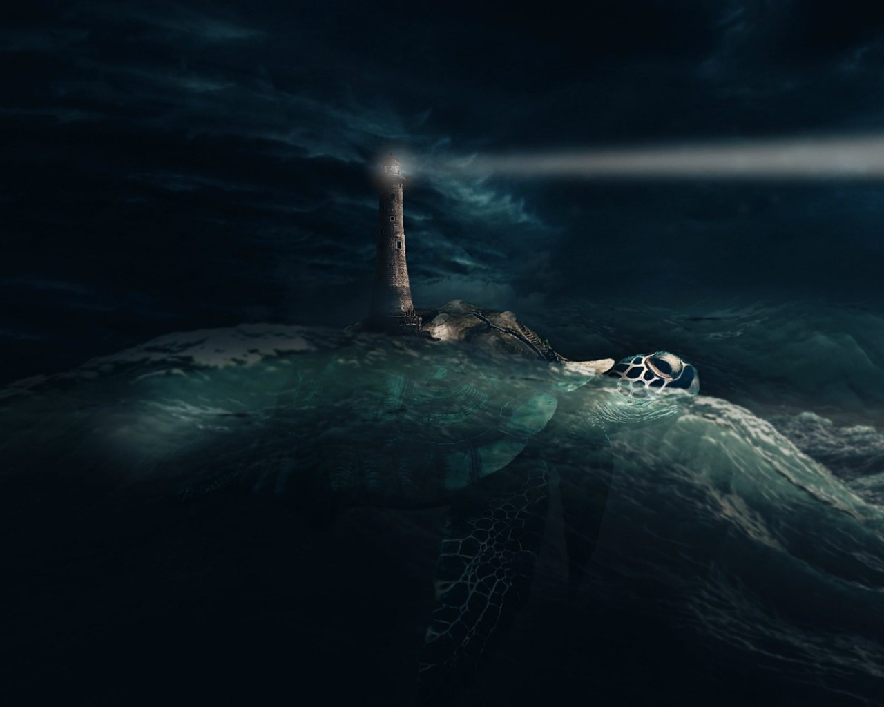 Луч маяка в ночи