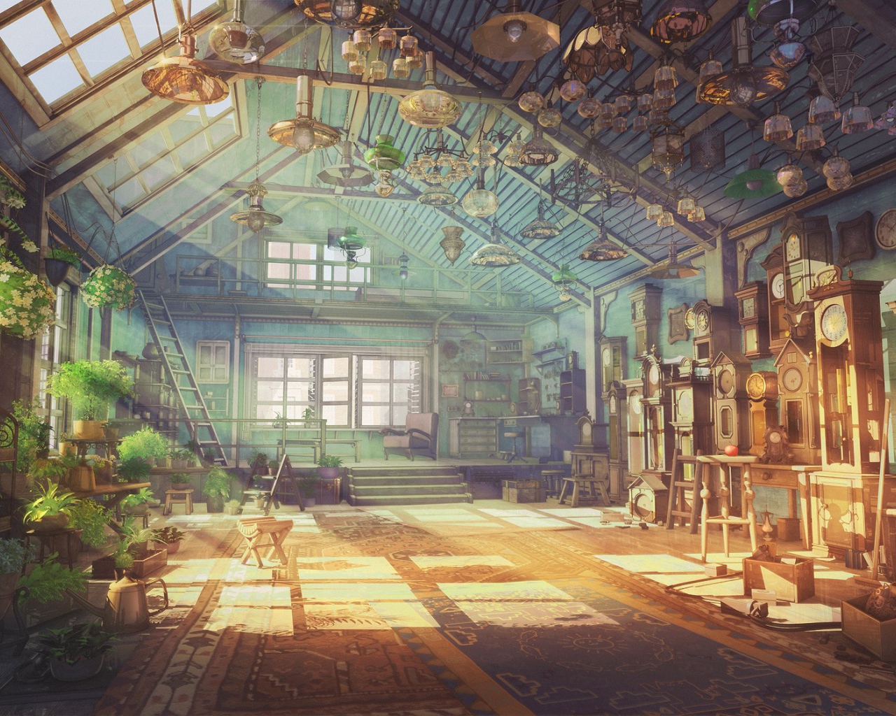 Домик часовщика, работа художника ArseniXC