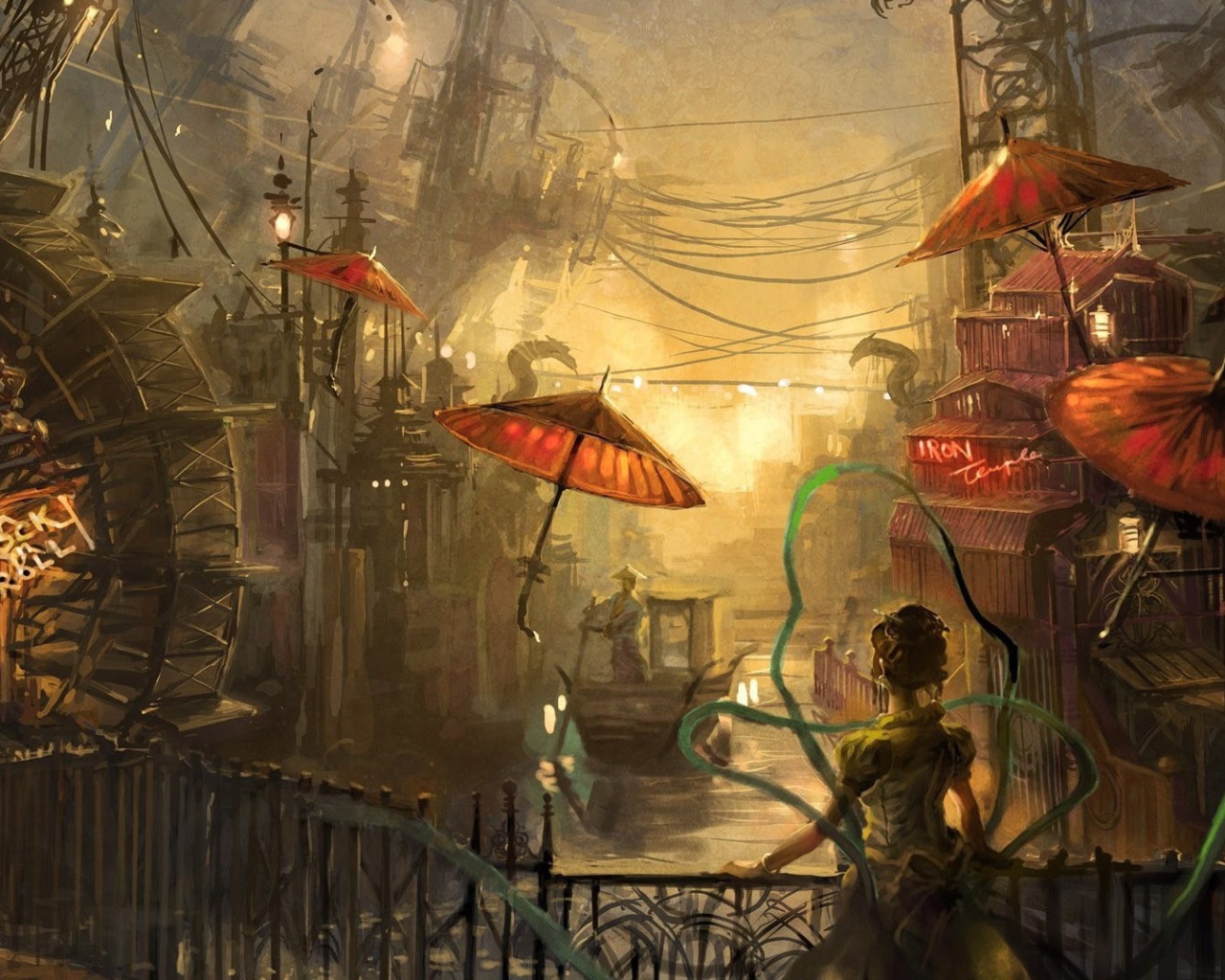 Старый городок в Китае