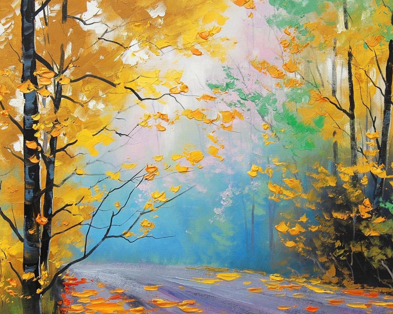 Осенний пейзаж, картина Грэма Геркена