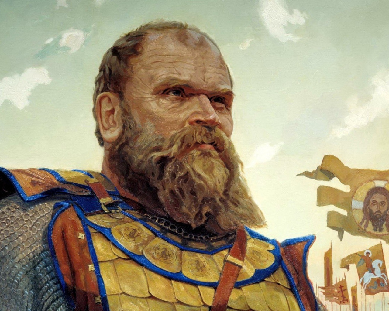 Картина Герой Куликовской битвы