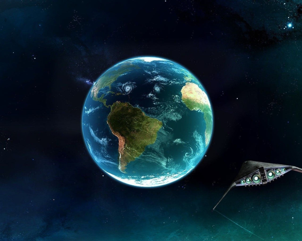 Корабль пришельцев направляется к Южной Америке