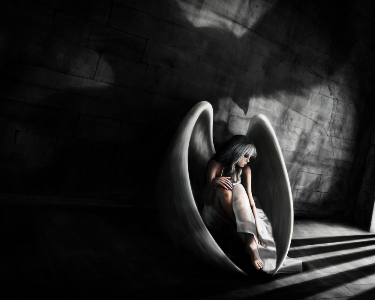 Ангел сложил крылья у темнице