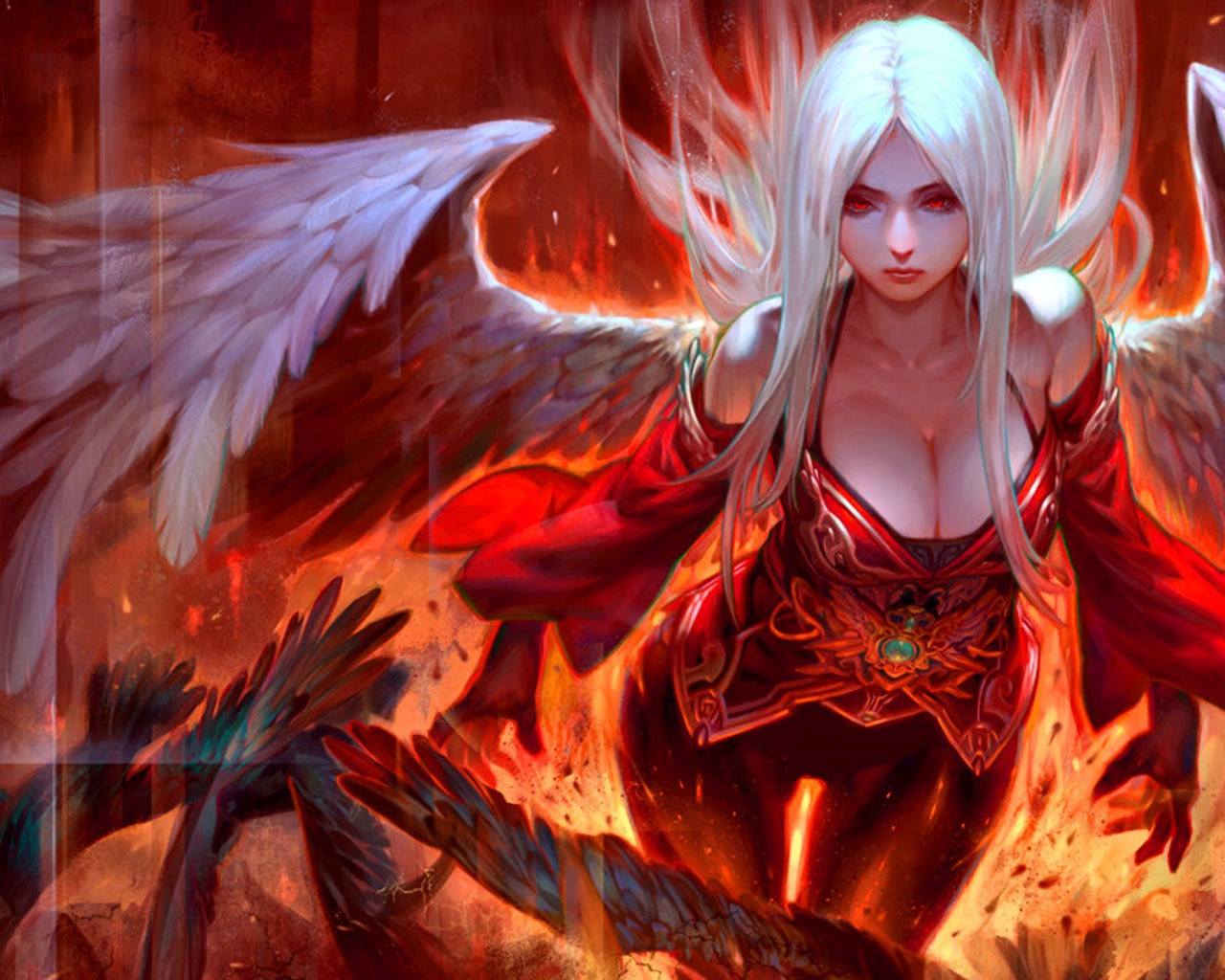 Ангел в красной одежде