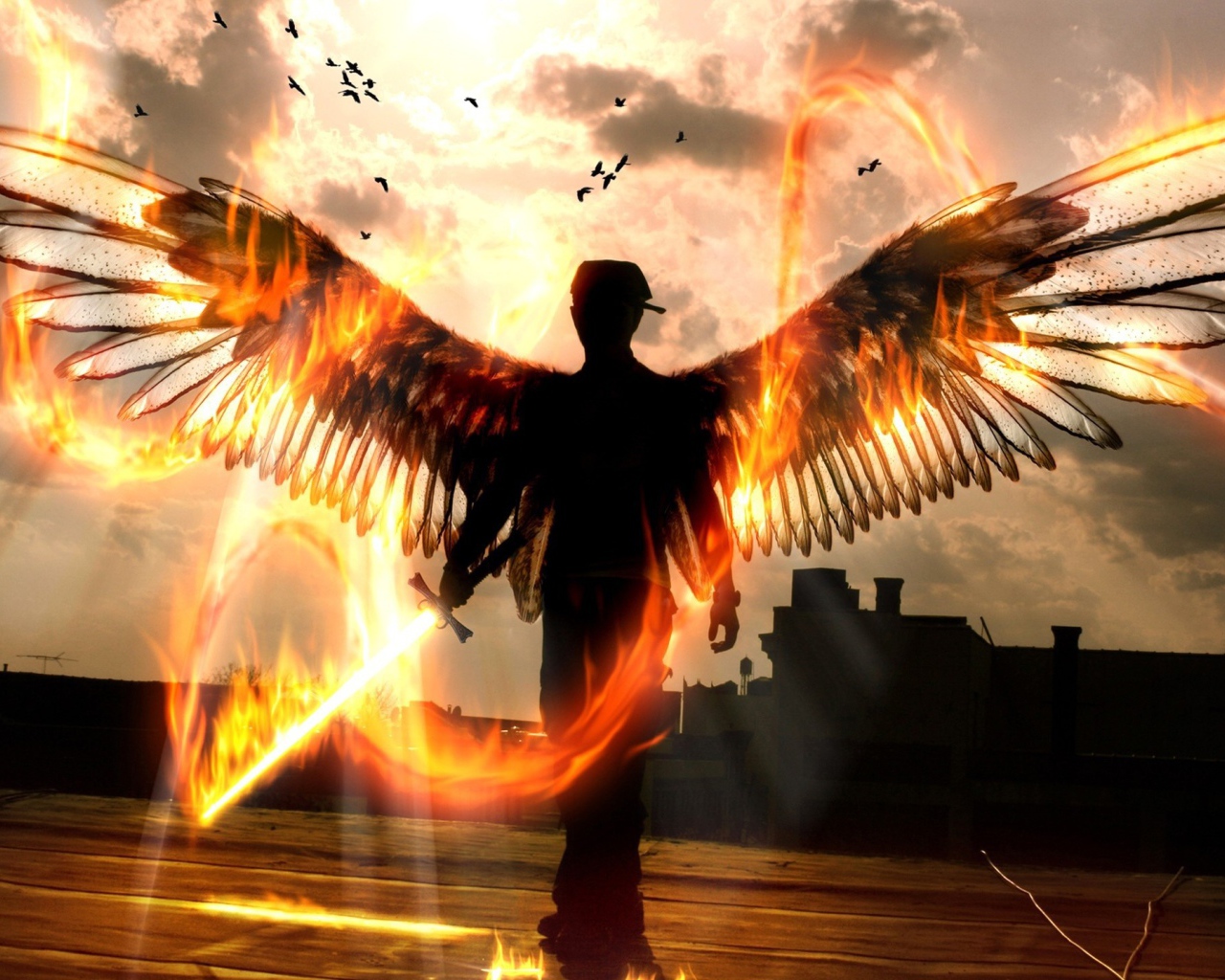Ангел мести с горящим мечом