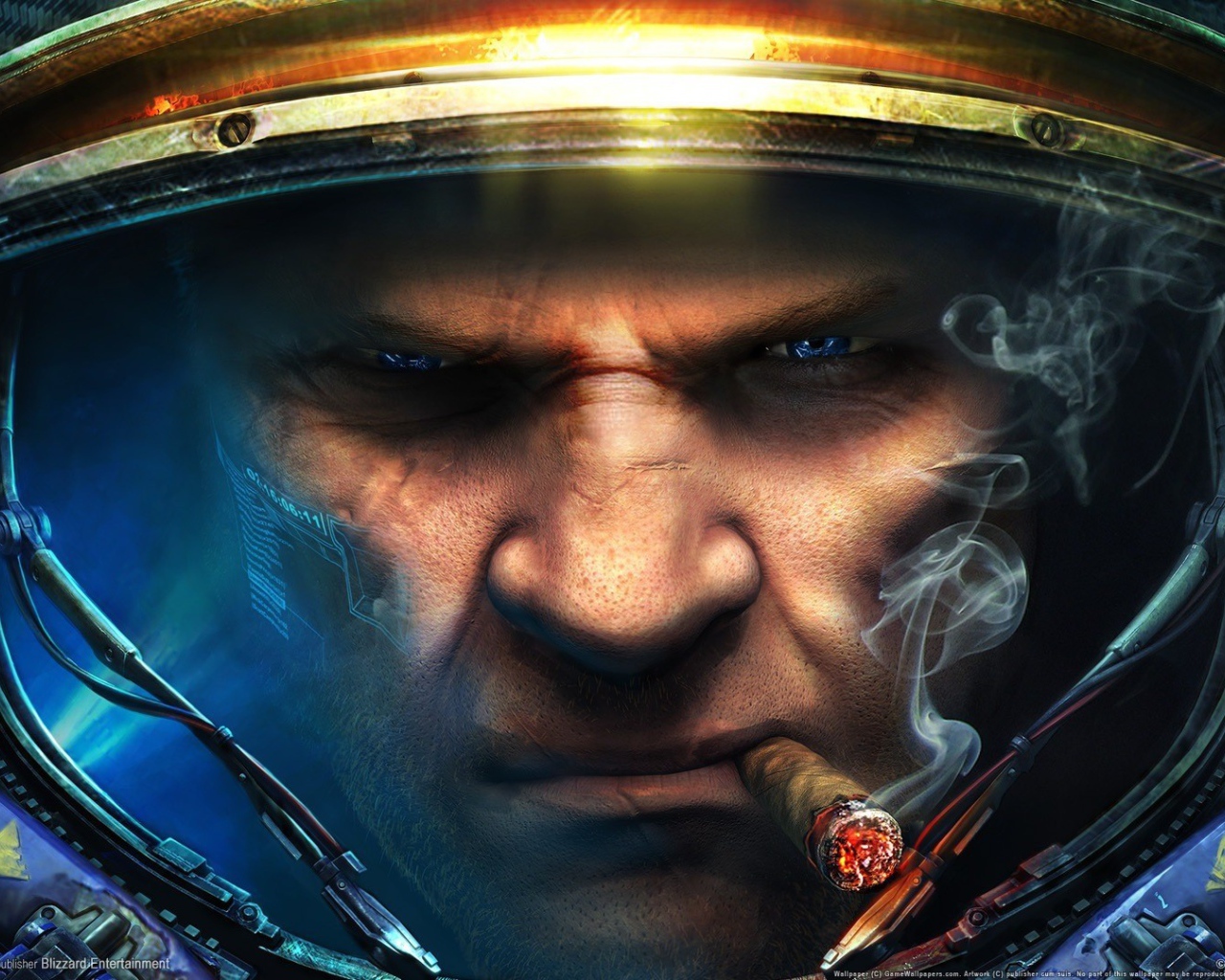 Космонавт с сигарой в зубах