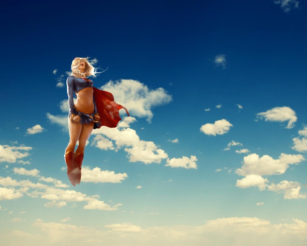 Красивая девушка Супермена