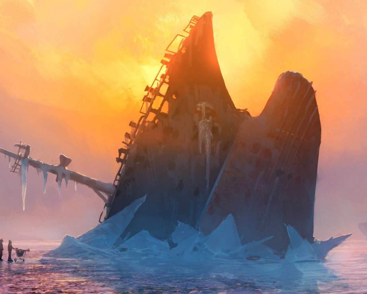 Красивый закат цивилизации