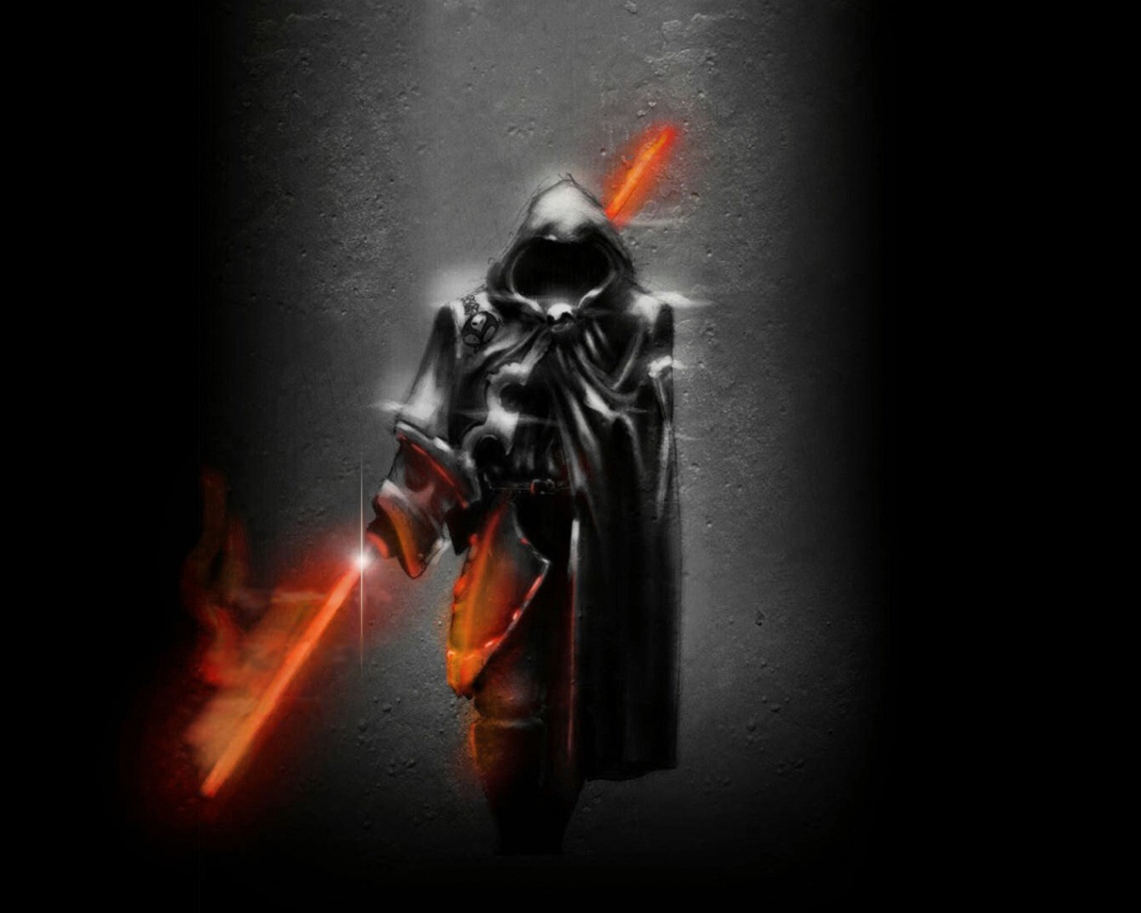 Черная смерть с огненным мечем