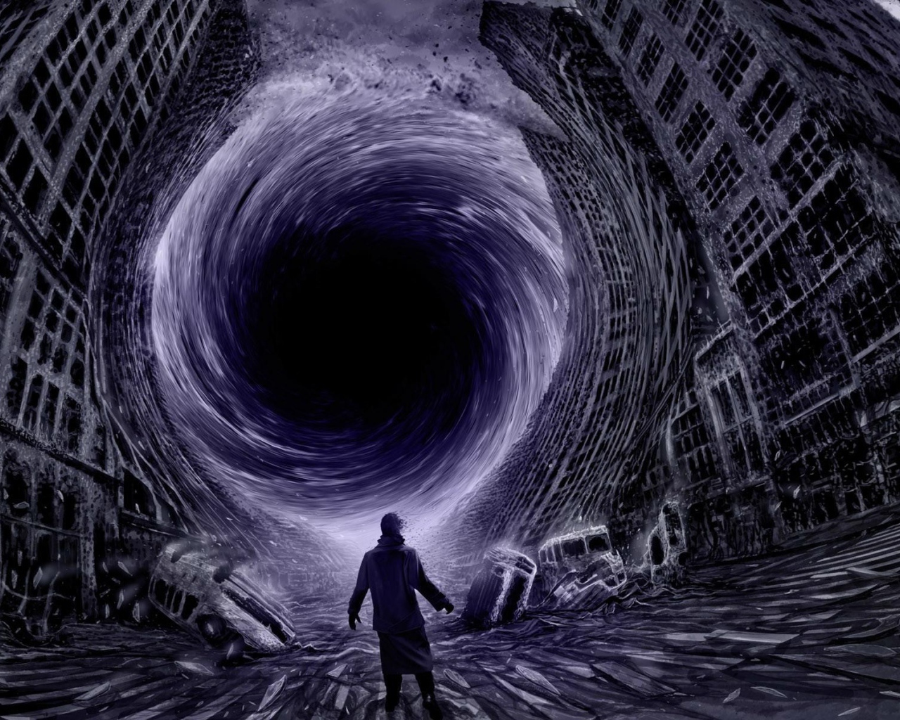 Черная дыра поглощает наш город