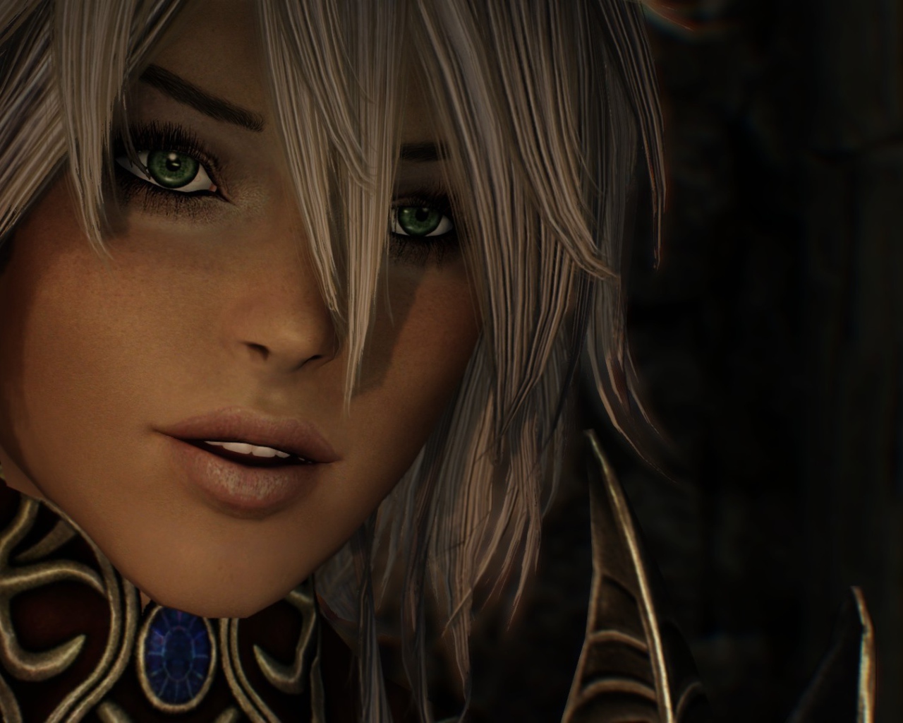 Белокурая ведьма с зелеными глазами