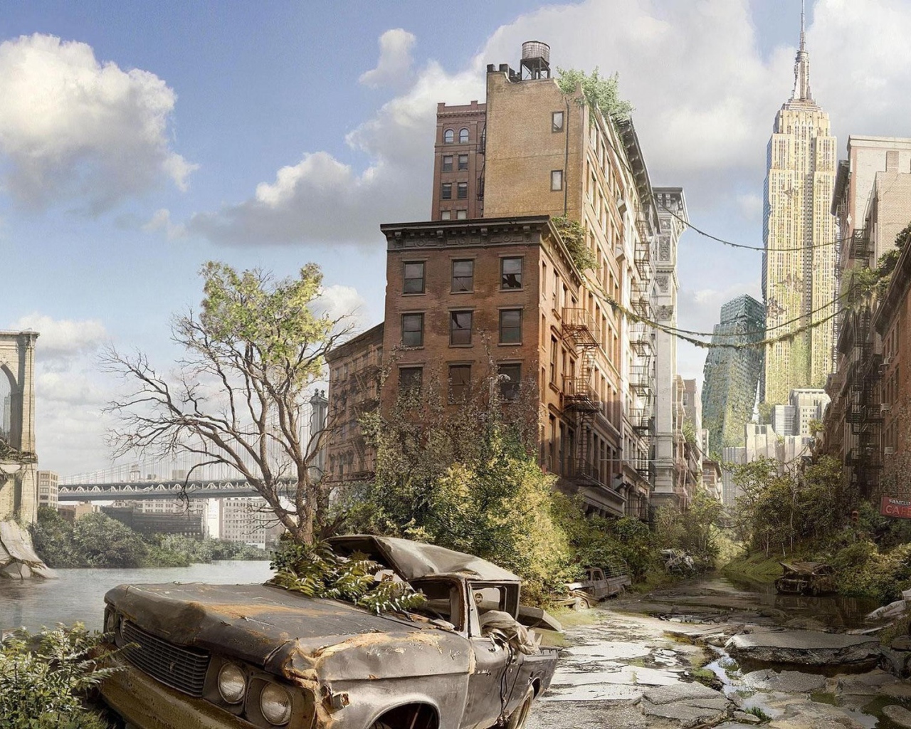 Разбитые и заброшенные дома в Нью-Йорке