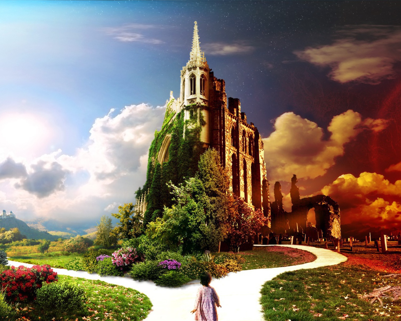 Замок между жизнью и увяданием