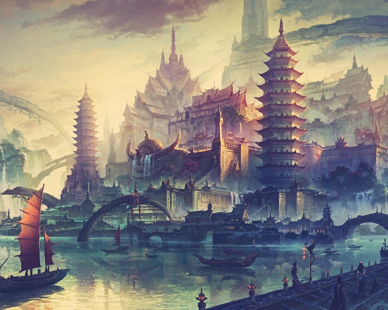 Китайский фэнтези город