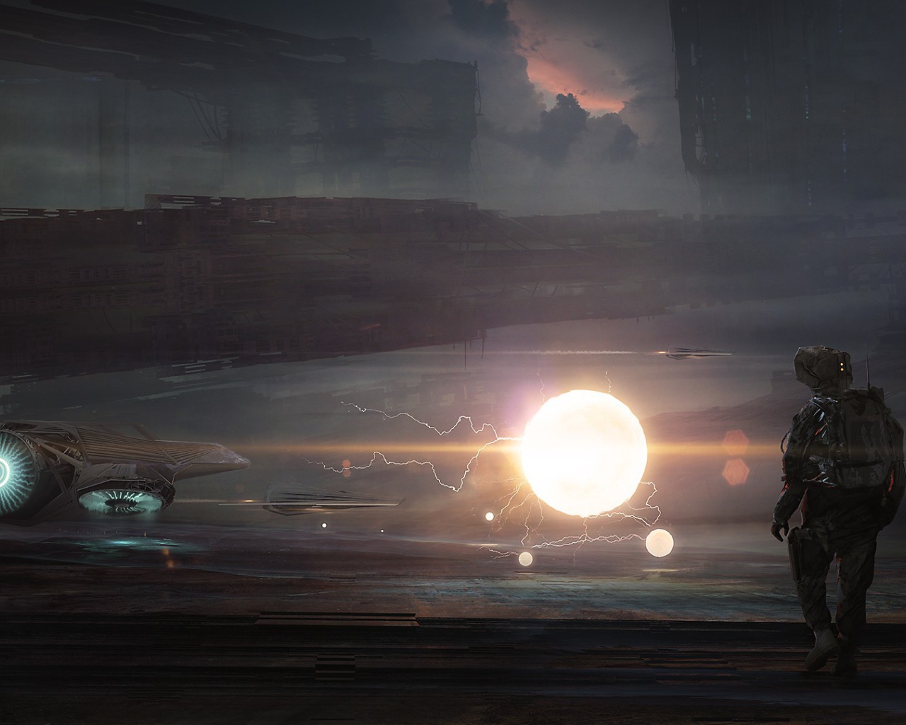 Космонавт идет к своему кораблю, Kuldar Leement