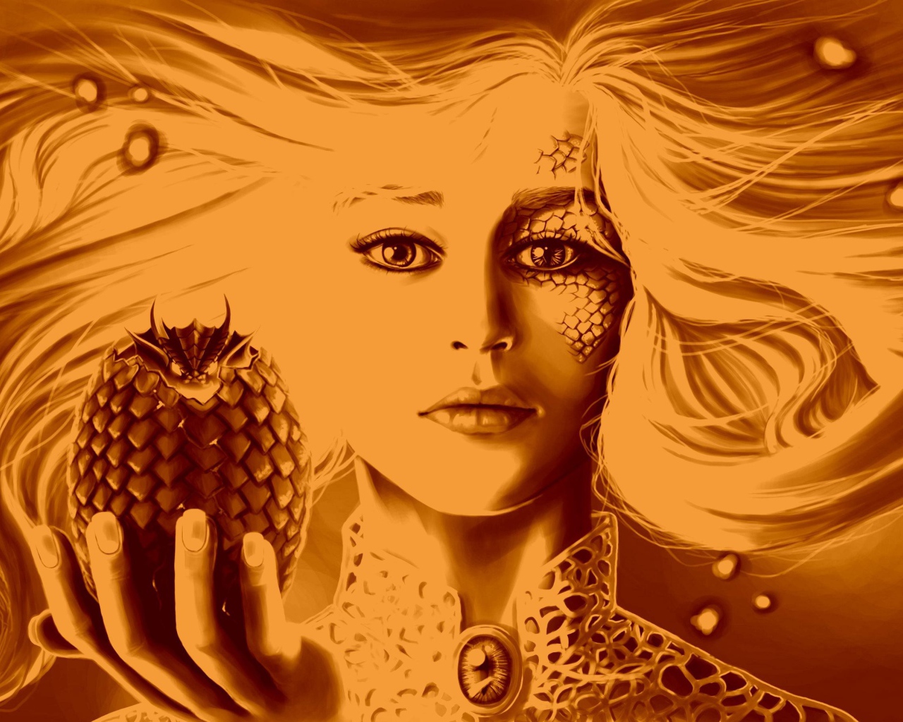 Дейенерис Таргариен с зародышем дракона