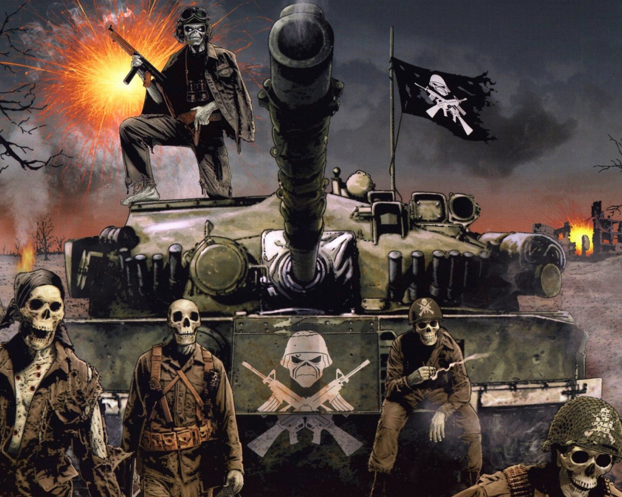 Мертвый экипаж танка