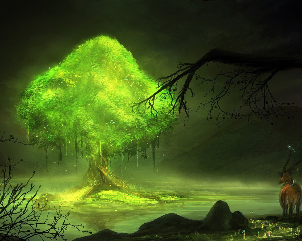 Олень в сердце леса