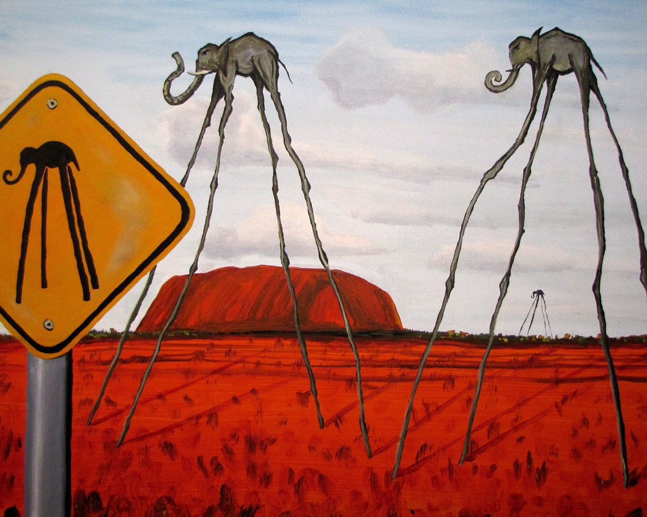 Слоны на длинных ногах